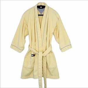 Tommy Hilfiger thick terrycloth wrap spa robe